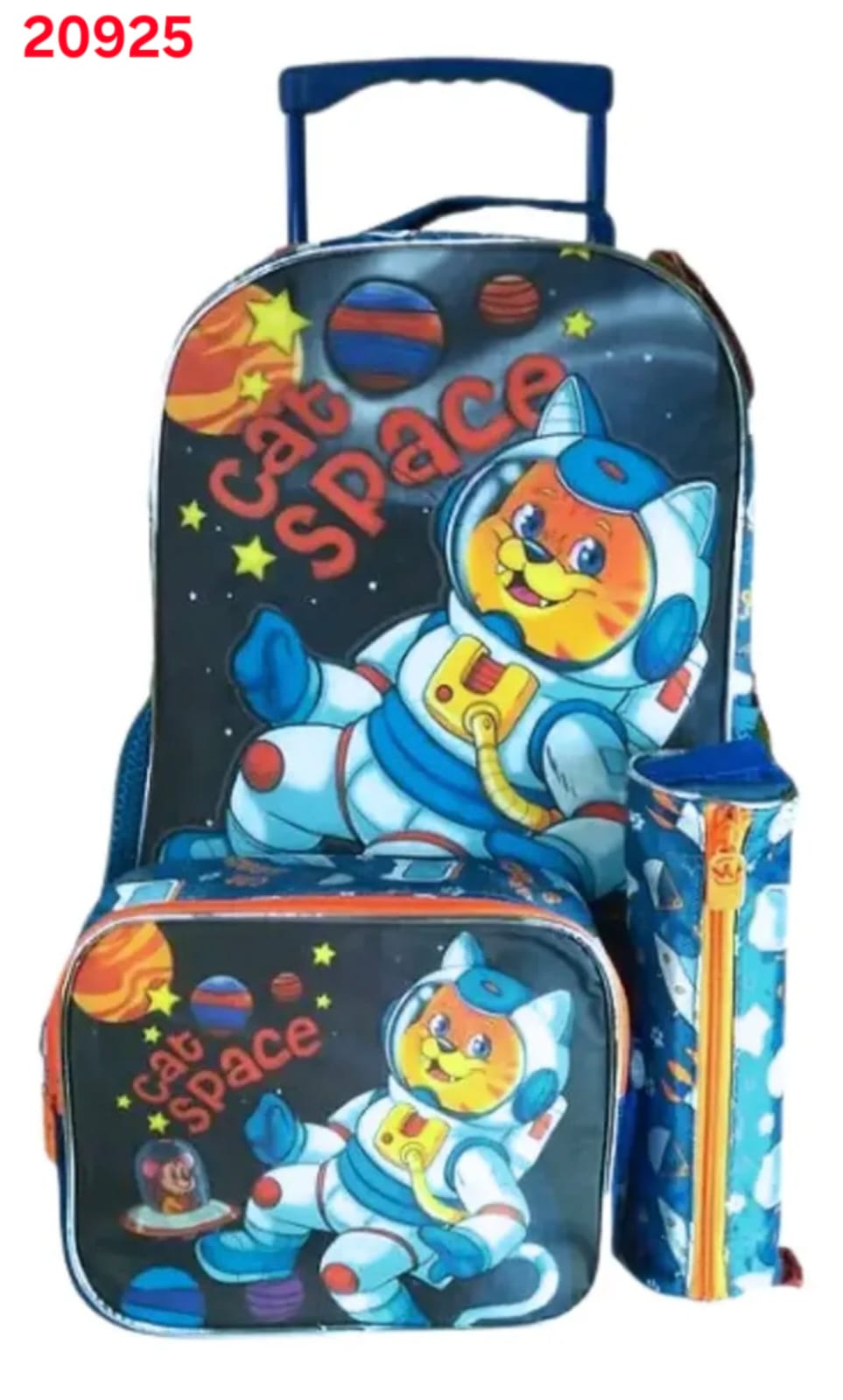 MOCHILA RODINHA ESCOLAR GATO