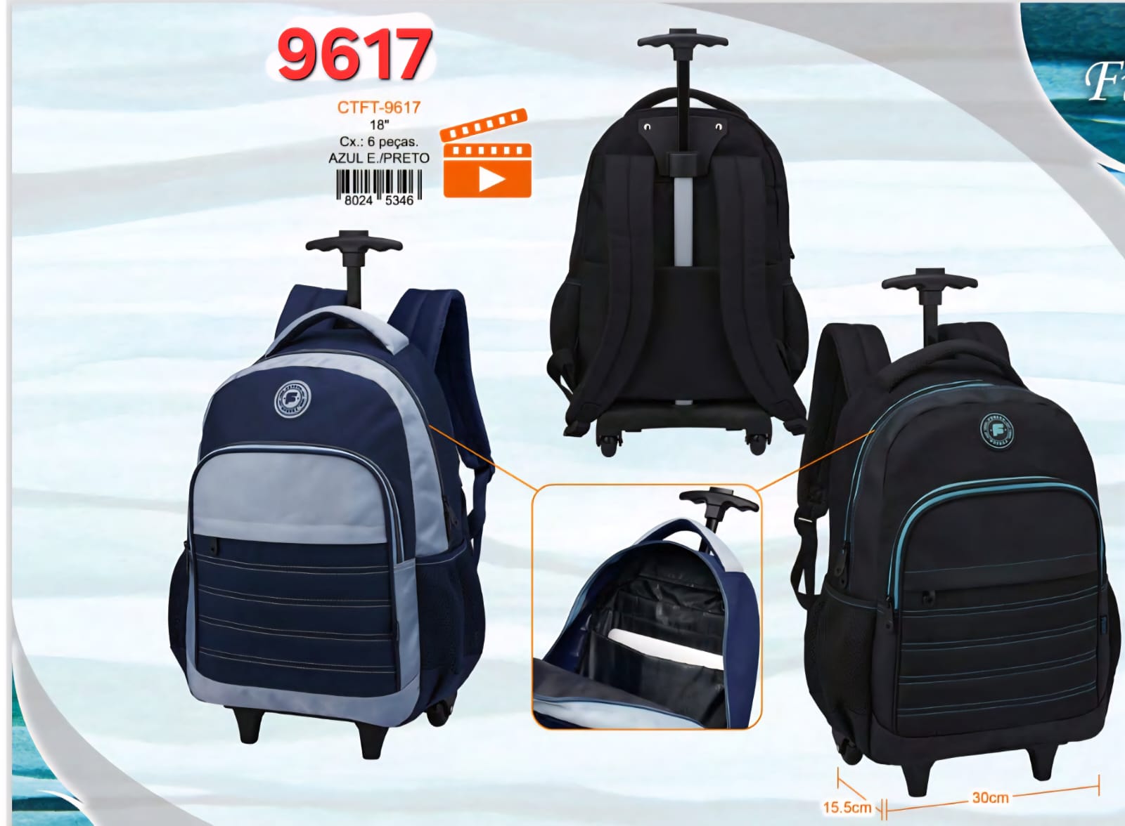 MOCHILA ESCOLAR RODINHA
