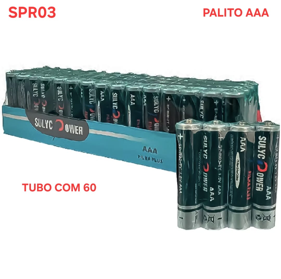 PILHA PALITO AAA SULYC