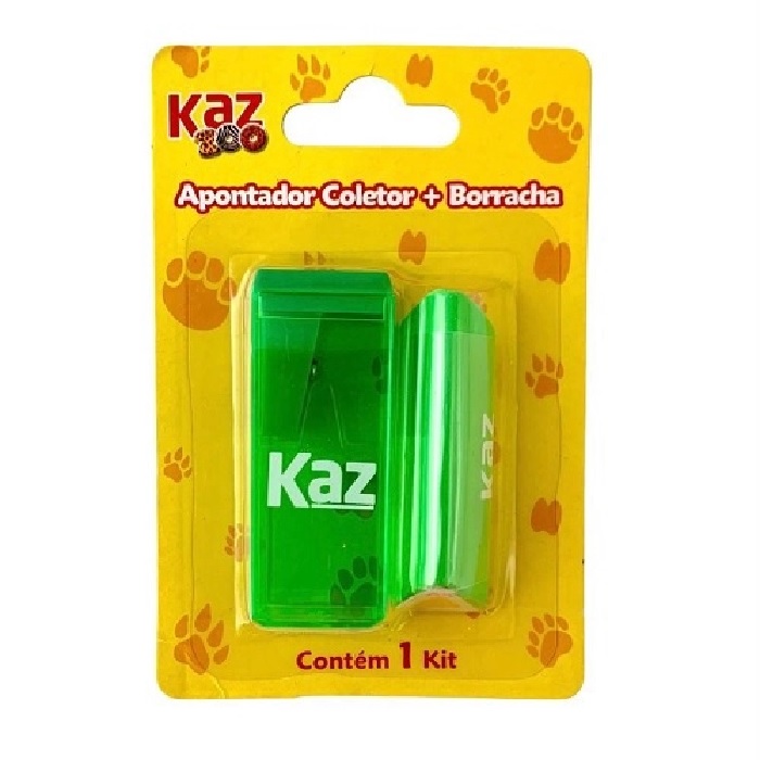 KIT APONTADOR COM DEPOSITO + BORRACHA KAZ ZOO