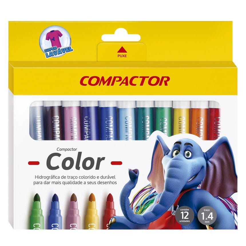 CANETINHA HIDROGRAFICA LAVAVEL 12CORES