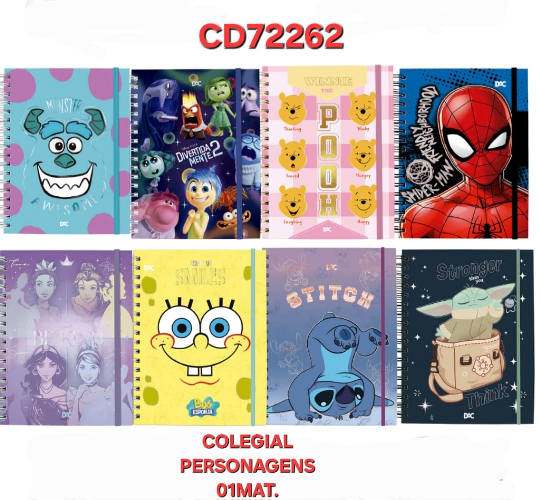 CADERNO PERSONAGENS